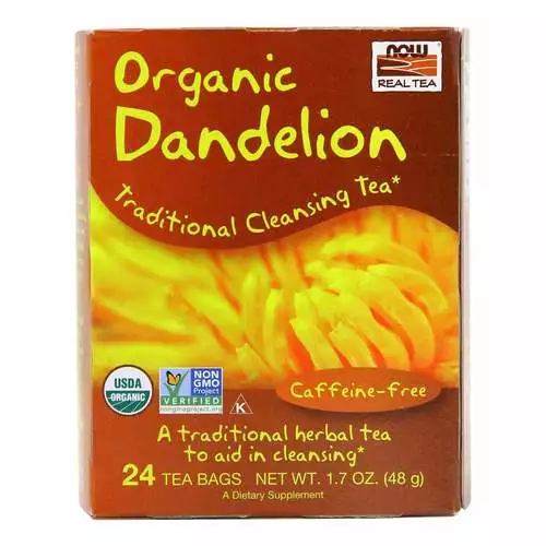 Now Foods Dandelion Cleansing Herbal Tea - 24 Teabags - 51711_front2021.webp