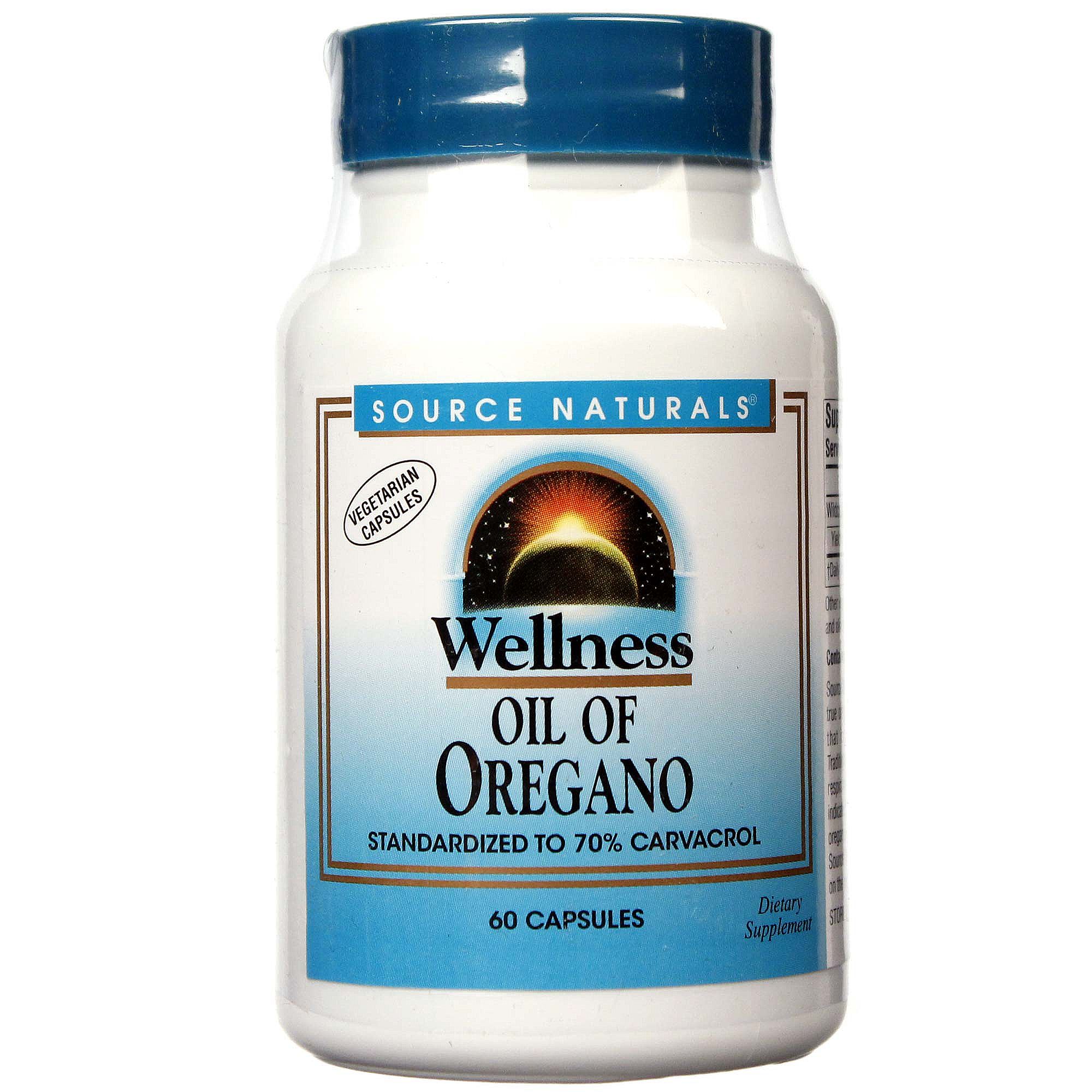 Source Naturals Wellness Oil Of Oregano 45 mg 60 Capsules