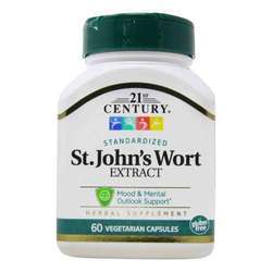 21st Century St. John's Wort Extract - 300 mg - 60 Vegetarian Capsules