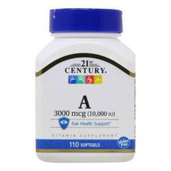 21st Century Vitamin A - 3000 mcg - 110 Softgels