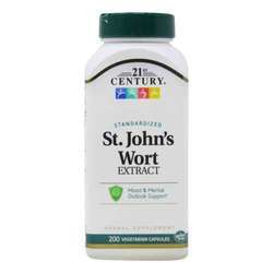 21st Century St. John's Wort Extract - 300 mg - 200 Vegetarian Capsules