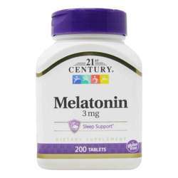 21st Century Melatonin - 3 mg - 200 Tablets