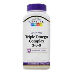 21st Century Triple Omega Complex 3-6-9 - 90 Enteric Coated Softgels