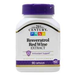 21st Century Resveratrol Red Wine Extract - 90 Capsules