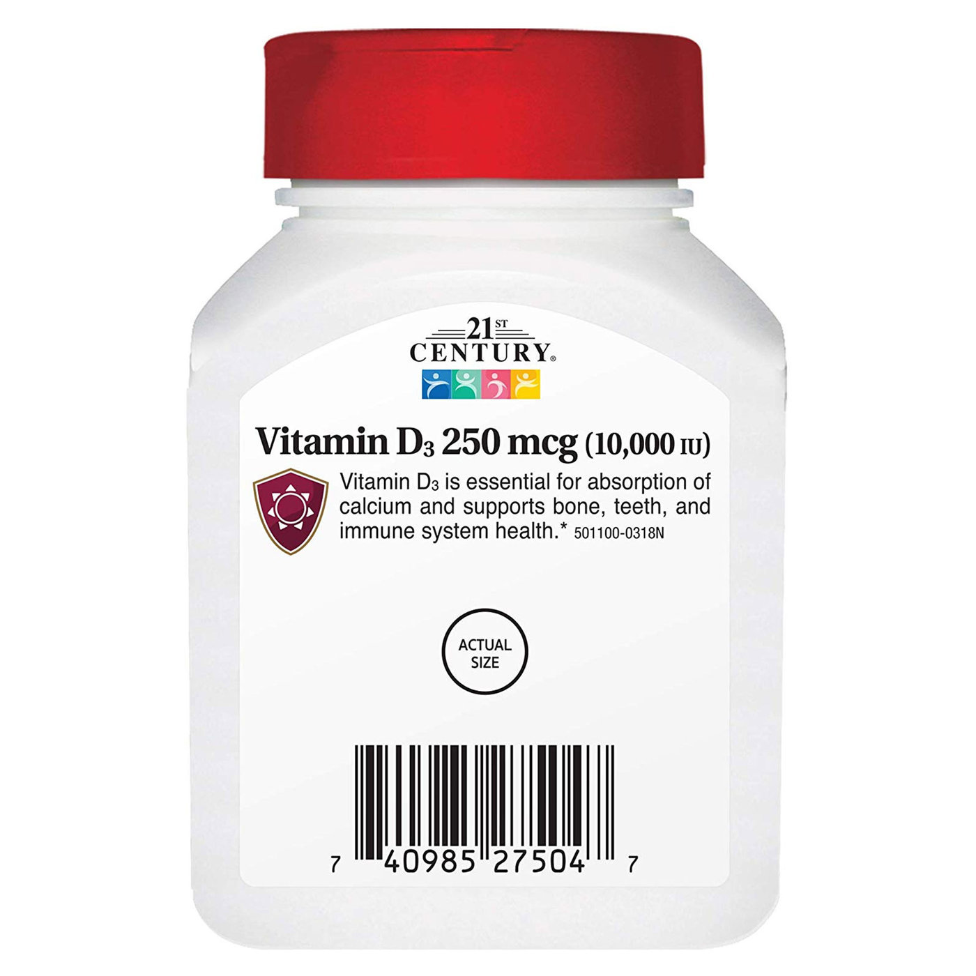 21st Century Vitamin D3 - 250 mcg - 110 