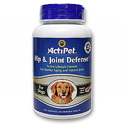 ActiPet Hip and Joint Defense For Dogs, Beef - 60 Tablets