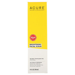 Acure有机提亮面部磨砂膏- 4液盎司