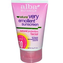 Alba Botanica Very Emollient Sunscreen, SPF 30 - 4 oz - Facial