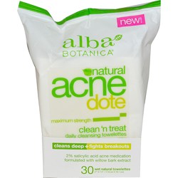 Alba Botanica痤疮Dote Clean'n每日毛巾 -  30毛巾