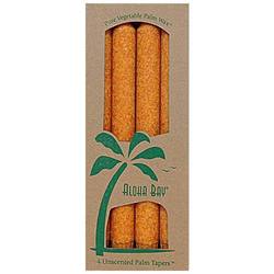 Aloha Bay Palm Candle Tapers, Orange - 4 pack