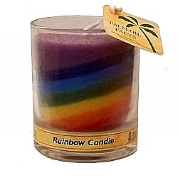 Aloha Bay Unscented Rainbow Candle  - 2.5 oz