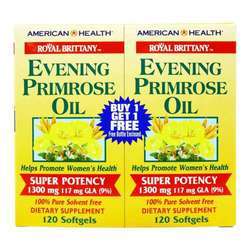 American Health Royal Brittany Evening Primrose Oil 1300 mg (Twin Pack)