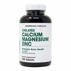 American Health Chelated Calcium Magnesium Zinc
