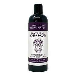 American Provenance Natural Body Wash, Horseshoes & Hand grenades - 16 fl oz (475 ml)
