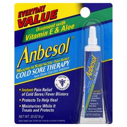Anbesol Cold Sore Therapy - 0.33 oz
