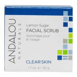 Andalou Naturals Clear Skin Lemon Sugar Facial Scrub - 1.7 oz (50 g)