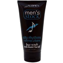 Aubrey Organics Men's Stock Face Scrub, City Rhythms - 6 fl oz