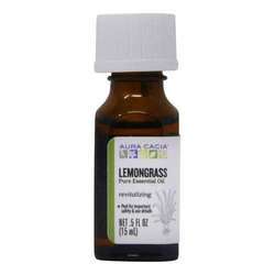 Aura Cacia Pure Essential Oil, Lemongrass - .5 fl oz (15 ml)