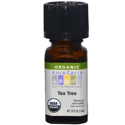 Aura Cacia Organic Essential Oil, Tea Tree - .25 fl oz