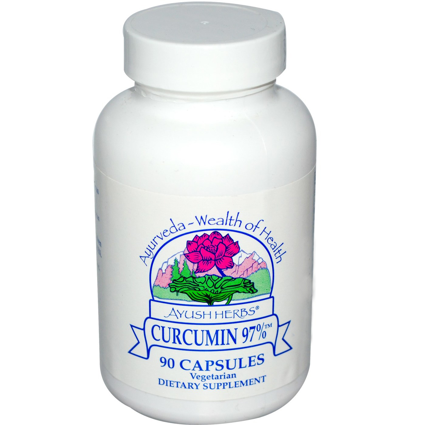 Ayush Herbs Curcumine 97% - 90 Capsules - 0. 