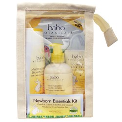 Babo Botanicals Newborn Essentials Set, Oatmilk Calendula - 3 Piece Kit