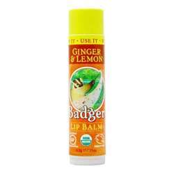 Badger Lip Balm - Ginger Lemon - .15 oz (4.2 g)