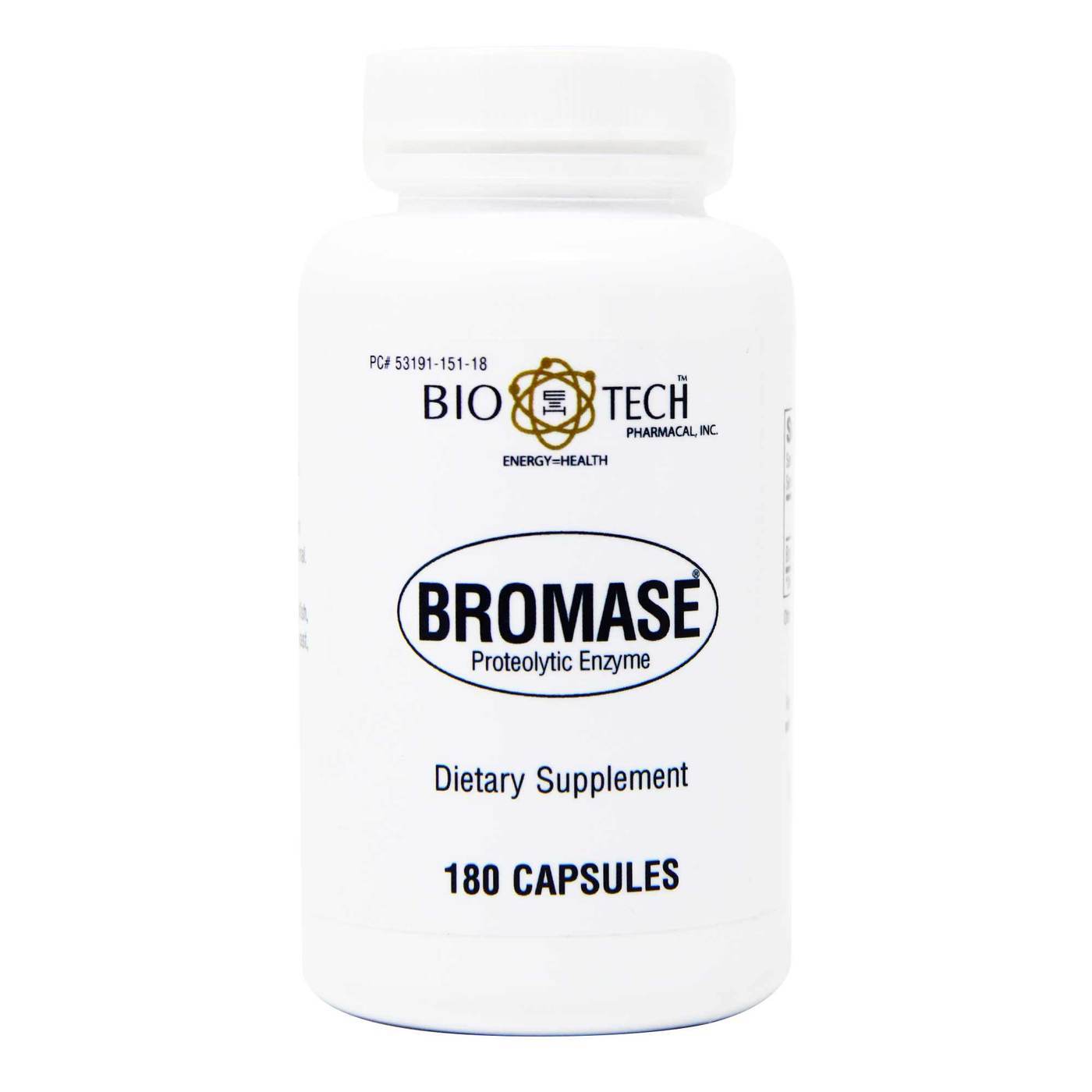 Biotech Pharmacal Bromase - 180 Capsules - Evitaminscom