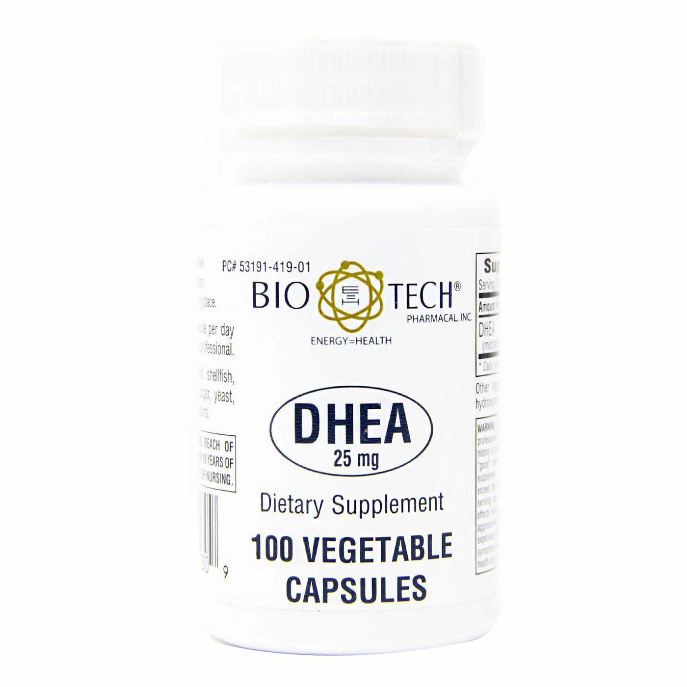 Biotech Pharmacal Dhea - 25 Mg - 100 Capsules - Evitaminscom