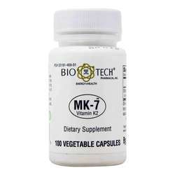 BioTech Pharmacal MK-7 - 100 Vegetable Capsules