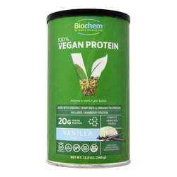 Biochem Sports 100% Vegan Protein, Vanilla - 12.2 oz (345 g)