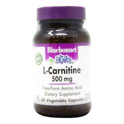 Bluebonnet Nutrition L-Carnitine - 500 mg - 60 Vegetable Capsules
