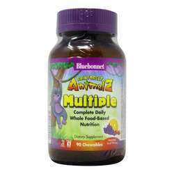 Bluebonnet Nutrition Super Earth Rainforest Animalz Whole Food Based Multiple, Assorted - 90 Chewables