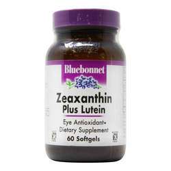 Bluebonnet Nutrition Zeaxanthin Plus Lutein -4 mg -60软胶