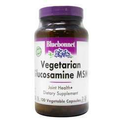 Bluebonnet Nutrition Vegetarian Glucosamine MSM - 120 Vegetable Capsules