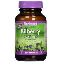 Bluebonnet Nutrition Bilberry Fruit Extract - 80 mg - 60 Vegetable Capsules