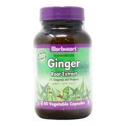 Bluebonnet Nutrition Ginger Root Extract - 300 mg - 60 Vegetarian Capsules