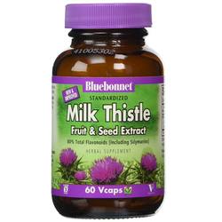 Bluebonnet Nutrition Milk Thistle Fruit  Seed Extract - 175 mg - 60 Vegetarian Capsules