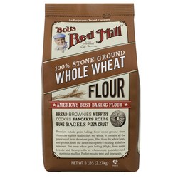 Bobs Red Mill Whole Wheat Flour (4 Pack) - 4 - 5 lb Bags
