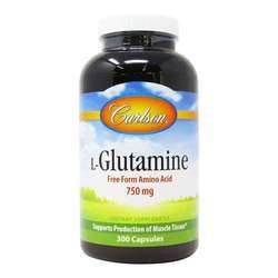 Carlson Labs L-Glutamine - 750 mg - 300 Capsules