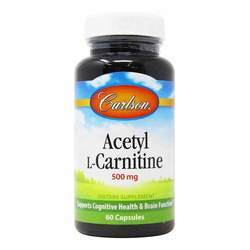 Carlson Labs Acetyl L-Carnitine - 500 mg - 60 Capsules