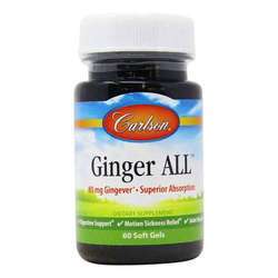 Carlson Labs Ginger ALL - 60 Soft Gels