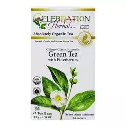 Celebration Herbals Green Tea with Elderberries - 24 Tea Bags