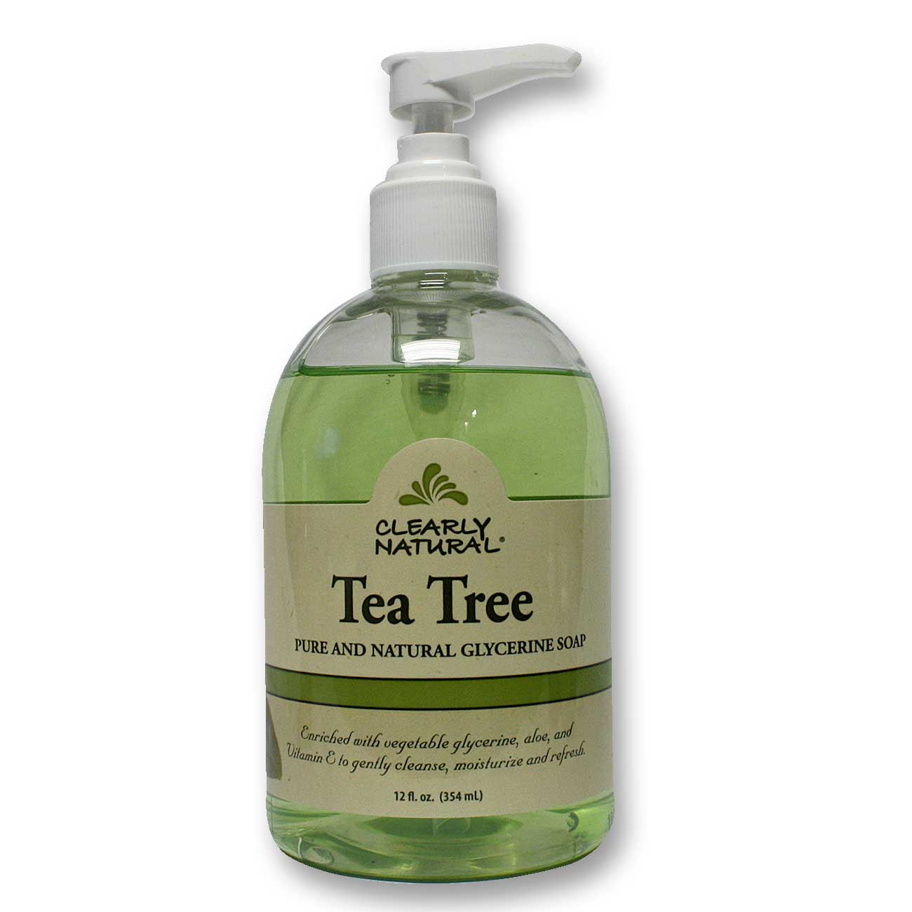 Clearly Natural Tea Tree Pure And Natural Glycerin Soap 12 Fl Oz