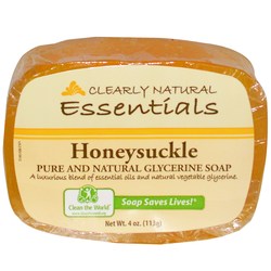 Clearly Natural Glycerine Soap Bar, Honeysuckle - 4 oz