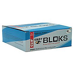 Clif Bar Shot Bloks Energy Chews，热带打孔-18包