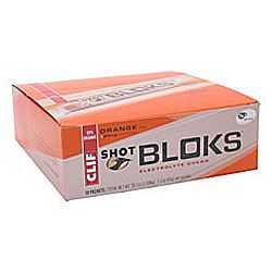 Clif Bar Shot Bloks Energy Chews, Orange - 18 pack