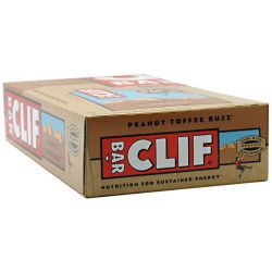 Clif Bar Energy Bars, Peanut Toffee Buzz - 12 bars