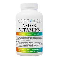 CodeAge A D K Vitamins - 180 Capsules