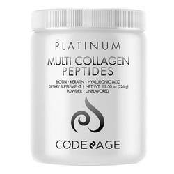 CodeAge Platinum Multi Collagen Peptides, Unflavored - 11.57 oz (328 g)