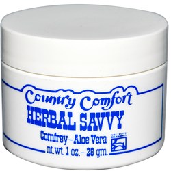 Country Comfort Herbal Savvy Comfrey-Aloe Vera - 1 oz